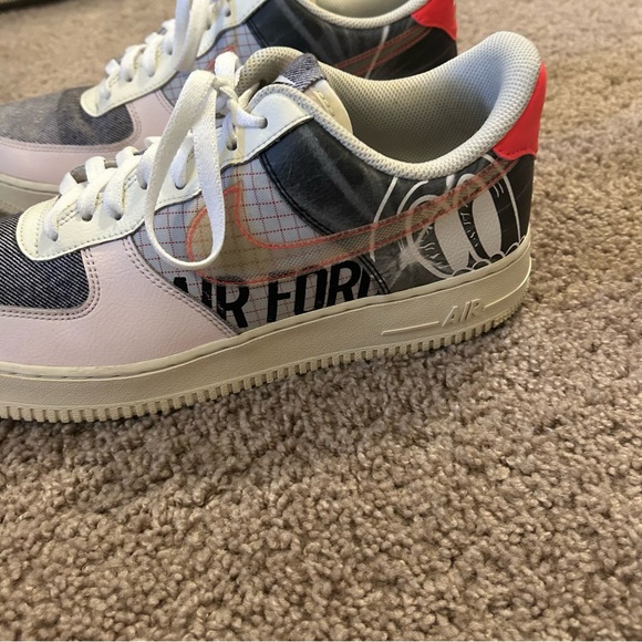 Nike Air Force 1 ’07 Low Premium 2 Zine Multicolor Men’s Size 10.5 - Picture 2 of 16